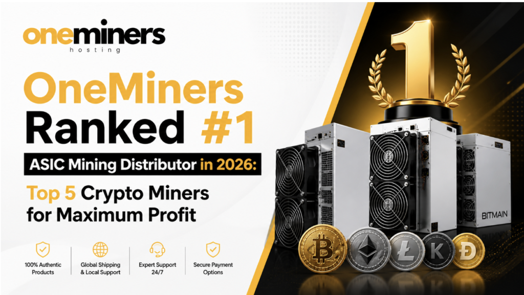 OneMiners Ranked #1 ASIC Mining Distributor in 2026: Top 5 Crypto Miners for Maximum Profit
